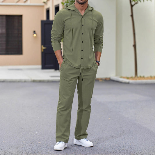 Abito a maniche lunghe da uomo con design minimalista