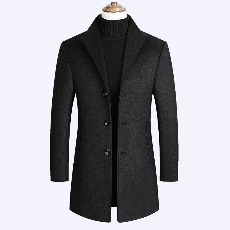 Cappotto elegante con collo alto vintage