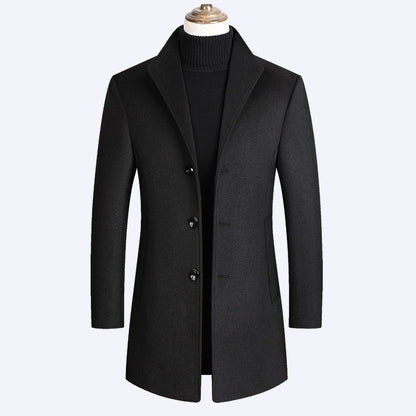 Cappotto elegante con collo alto vintage