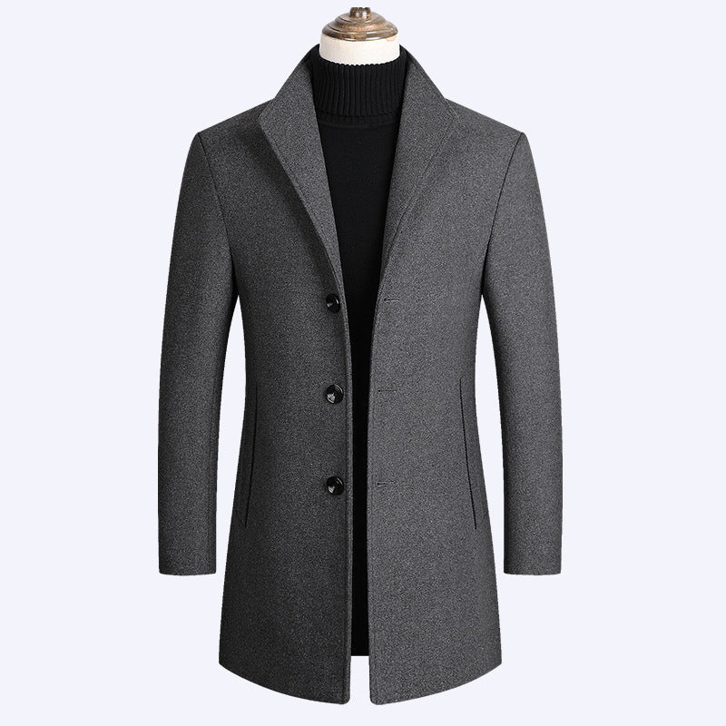 Cappotto elegante con collo alto vintage
