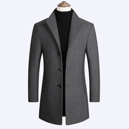 Cappotto elegante con collo alto vintage