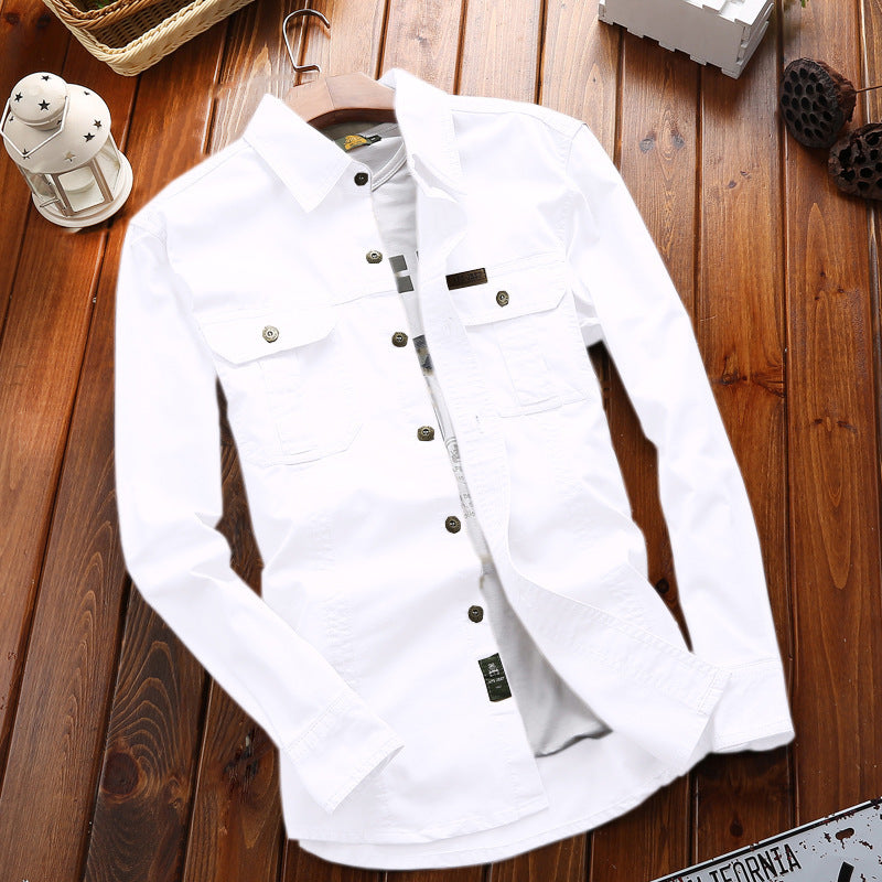 Camicia in tinta unita