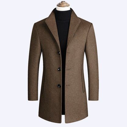 Cappotto elegante con collo alto vintage